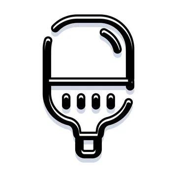 Microphone icon representing sound recording and podcasting Stock Illustration