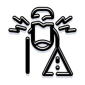 Microphone icon representing sound, speech, and communication Stock Illustration