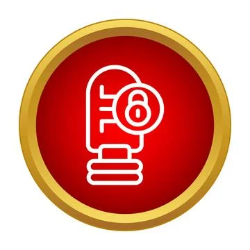 Microphone icon showing audio privacy and security concept Illustrazione stock