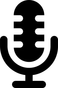 Microphone icon. Studio table microphone. Podcast radio symbol. Illustrazione stock