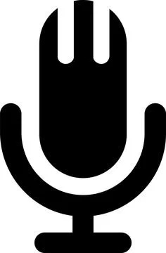 Microphone icon. Studio table microphone. Podcast radio symbol. Stock Illustration