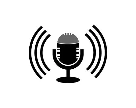 Microphone icon vecto Stock Illustration