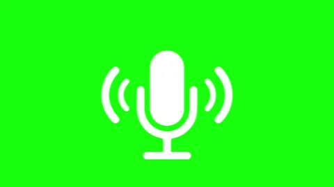 Microphone icon vector, audio illustration sign 4k animation Video stock 287335228