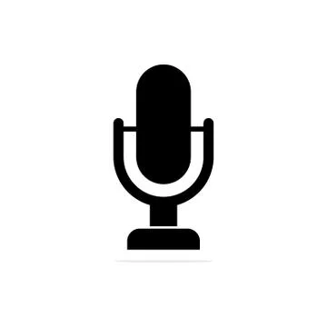 Microphone icon. Vector concept illustration for design. Stock Illustration