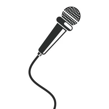 Microphone icon vector element design template Stock Illustration