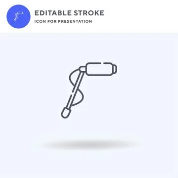Microphone icon vector, filled flat sign, solid pictogram isolated on white Stock Illustration