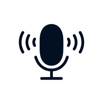 Microphone Icon Vector Stock Illustration