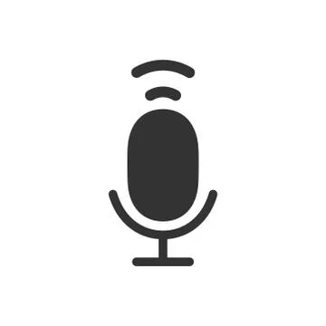 Microphone Icon Vector Illustrazione stock