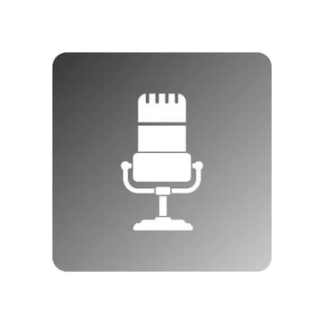 Microphone icon vector Stock Illustration
