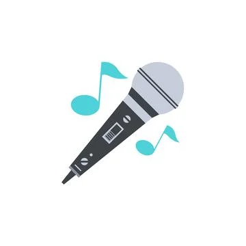 Microphone icon. Vector illustration design. Stock Illustration