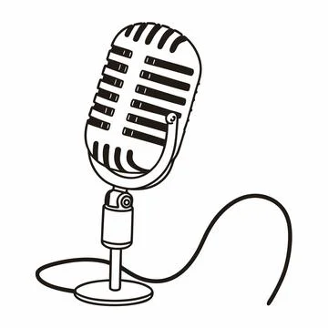 Microphone Icon Vector Illustration Flat Music Eq (1) vector illustration d.. Stock Illustration