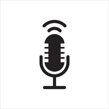 Microphone icon vector illustration for graphic design, logo, web site, socia Stock-Illustration