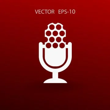 Microphone icon. vector illustration Stock Illustration