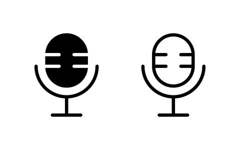 Microphone icon vector illustration. karaoke sign and symbol Stock Illustration