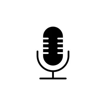 Microphone icon vector. karaoke icon vector Stock Illustration