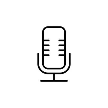 Microphone icon vector. karaoke icon vector Stock Illustration
