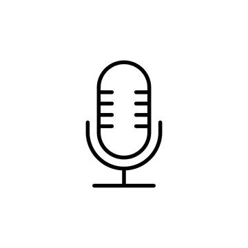 Microphone icon vector. karaoke icon vector Stock Illustration