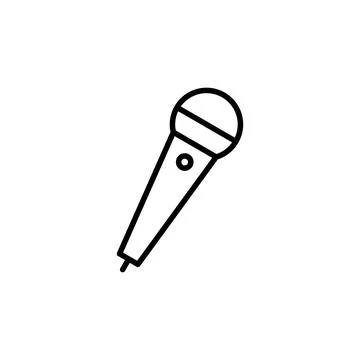 Microphone icon vector. karaoke icon vector Stock Illustration