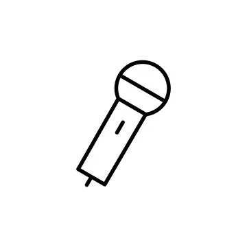 Microphone icon vector. karaoke icon vector Stock Illustration