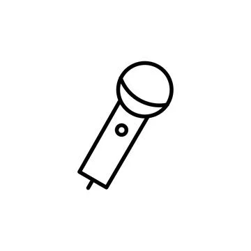 Microphone icon vector. karaoke icon vector Stock Illustration
