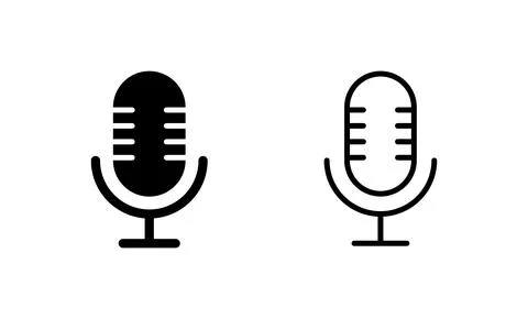 Microphone icon vector. karaoke sign and symbol Stock Illustration