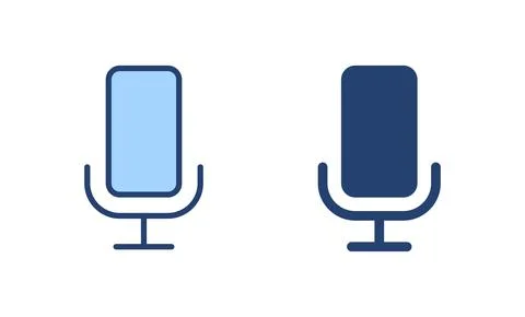 Microphone icon vector. karaoke sign and symbol Stock Illustration