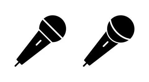 Microphone icon vector. karaoke sign and symbol Stock Illustration