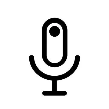 Microphone icon vector Record symbol. Vector illustration. Flat design style. Stock Illustration