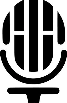 Microphone icon vector symbol design illustration Stock Illustration