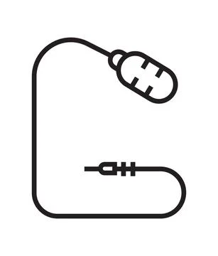 Microphone icon vector in thin line style. Voice over sign. Microphone symbol 스톡 일러스트