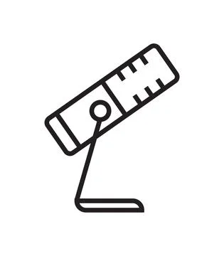 Microphone icon vector in thin line style. Voice over sign. Microphone symbol Stock Illustration