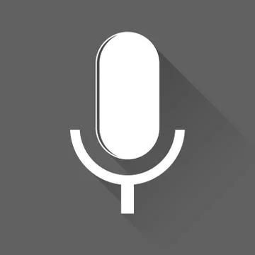 Microphone icon vector, Voice recorder, Interview, karaoke, audio jack sign s Stock Illustration