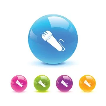 Microphone icon web Stock Illustration
