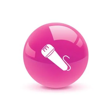 Microphone icon web Stock Illustration