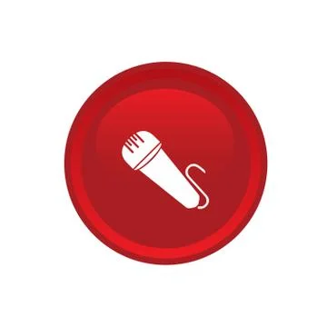 Microphone icon web Stock Illustration