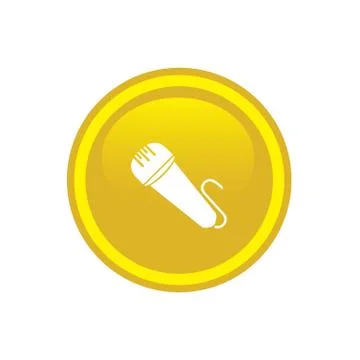 Microphone icon web Stock Illustration