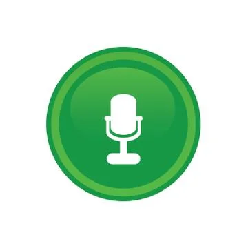 Microphone icon web Stock Illustration