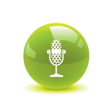 Microphone icon web Stock Illustration