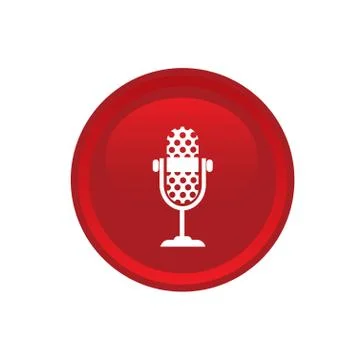 Microphone icon web Stock Illustration