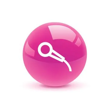 Microphone icon web Stock Illustration