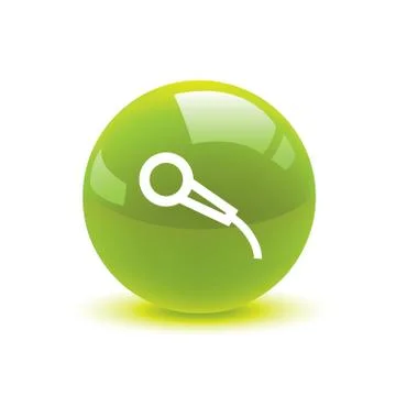Microphone icon web Stock Illustration