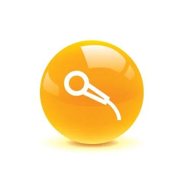 Microphone icon web Stock Illustration