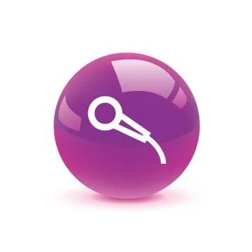 Microphone icon web Stock Illustration