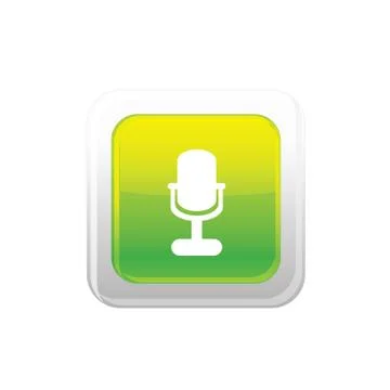 Microphone icon web Stock Illustration