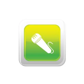 Microphone icon web Illustrazione stock