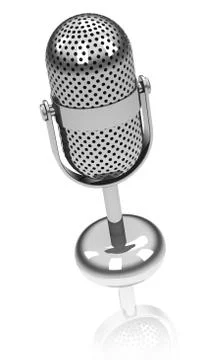 The microphone Stock Illustration