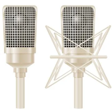 Microphone illustration Illustrazione stock