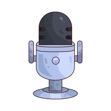 Microphone illustration Illustrazione stock