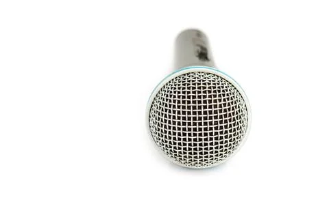 Microphone isolate Stock Photos