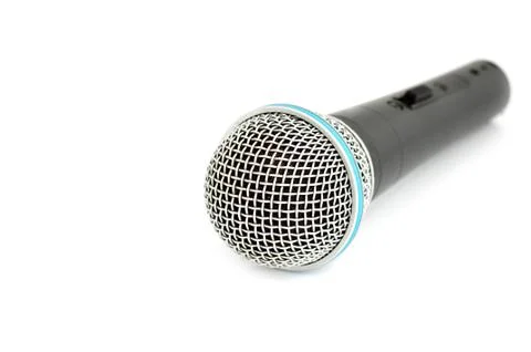 Microphone isolate Stock Photos